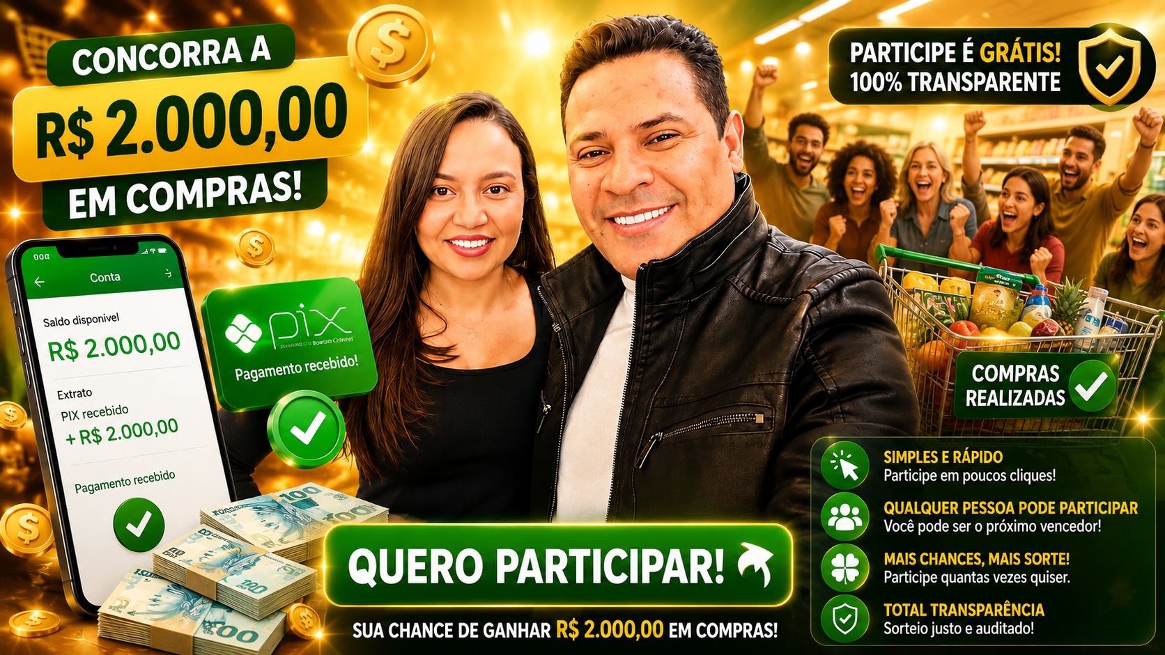 RECEBA UMA AJUDA FINANCEIRA PARA COMPRAR ATÉ 2 MIL  EM COMPRAS 🛍️